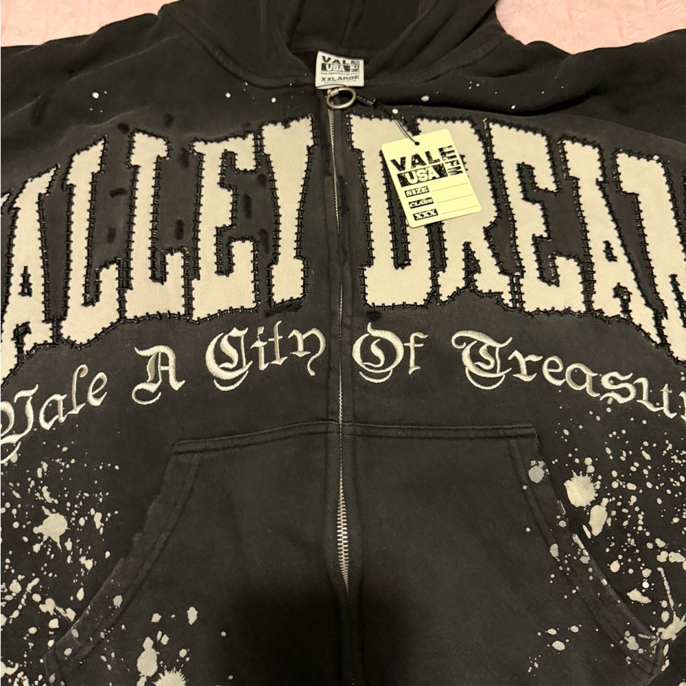 Black and White Graphic Hoodie
